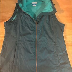Teal Sleeveless Zip-Up Vest